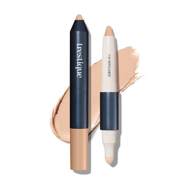 Trestique Concealer Crayon Refillable Makeup Concealer With BuiltIn Blending Sponge Sustainable Under Eye Concealer Clean Beauty Concealer Makeup