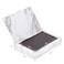 Allwon 4Layer Book Shaped Marble Magnetic Palette Large Empty Makeup Palette Storage Box for Eyeshadow Lipstick Blush Powder White
