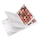 Allwon 4Layer Book Shaped Marble Magnetic Palette Large Empty Makeup Palette Storage Box for Eyeshadow Lipstick Blush Powder White