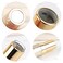 AUEAR Empty Lip Balm Lipstick Tubes Container Bullet Shape for Lipstick Lip Balm DIY Gold 8 Pack