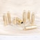 AUEAR Empty Lip Balm Lipstick Tubes Container Bullet Shape for Lipstick Lip Balm DIY Gold 8 Pack