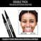 BELLA BROW By Dream Look Microblading Eyebrow Pen with Precision Applicator Double Pack  Ash Black  As Seen On TV Natural Looking Smudge Proof Waterproof Long Lasting