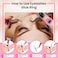 200pcs Glue Rings for Eyelash Extensions  Lash Extension Ring Holder Cup Professional Tech Supplies  Adjustable Disposable  Flower Nail Art Tattoo Makeup