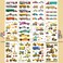 Ooopsiun Cars and Trucks Temporary Tattoos for Boys  100 Tattoos Cars Construction Decorations Supplies Favors for Kids Boys