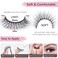 SONAFEEL False Lashes Natural Look Eye Lashes Pack Short Natural Eyelashes Wispy Strip Lashes Small Crisscross Daily Fake Eyelashes Reusable Faux 3d Mink Lashes Pestaas Postizas Naturales
