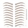 Aresvns Tattoo Eyebrows Brown 99 Pairs Newly Improved Fake Eyebrow Transfers Stickers Waterproof4D Realistic Imitation EyebrowsPopular Eyebrow Shapes for Women Girls Christmas Gift
