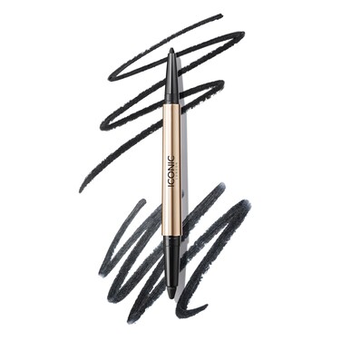ICONIC LONDONSmokey Eye Duo Eyeliner  Creamy Easy to Blend 2in1 Eyeliner Crayon Water Resistant Cruelty Free Vegan Makeup