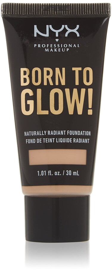 NYX PROFESSIONAL MAKEUPBorn To Glow Naturally Radiant Foundation Medium Coverage  Porcelain