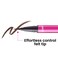 JOAHLine Up Liquid Eyeliner with Precision Felt Tip Waterproof Long Lasting Smudge Proof Eye Liner Brown
