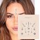 Floral Silver Bindi  Crystal Indian Bindi Face Jewels Gold Multi Packet
