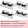25mm Mink Lashes MIKIWI 4 Pack Real 3D Mink Lashes Fluffy Mink Lashes Thick HandMade Full Strip Lashes Dramatic 25mm Lashes 3D Mink Eyelashes