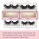 25mm Mink Lashes MIKIWI 4 Pack Real 3D Mink Lashes Fluffy Mink Lashes Thick HandMade Full Strip Lashes Dramatic 25mm Lashes 3D Mink Eyelashes
