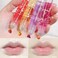 6PCS Fruity Flavors Rolling Ball Lip Oil Set Long Lasting Moisturizing Lip Balm RollOn Lip Gloss Set Glossy Lip Makeup for All Age Transparent Lip Gloss for Dry and Chapped Lips