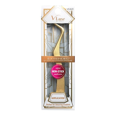 VLuxe Extended Collection Non Stick Lash Applicator MistakeProof Artificial Lash Placement  Ergonomically Designed Handle to Easily Build Your Featherlight Synthetic Reusable Eyelash Clusters