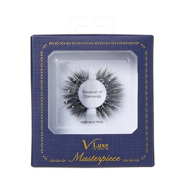 Vluxe by iEnvy Lashes with Rhinestones Masterpiece Mink Lashes Diamond False Eyelashes Bouquet of Diamonds