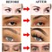 22 Pairs Eyebrow Tattoo Peel Off 4D Eyebrow Tattoo Sticker Nature False Eyebrows HairLike Authentic Eyebrows Long Lasting Waterproof Temporary Tattoo Eyebrow for Eyebrow Grooming Shaping Black
