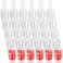 DEAYOU30 Pack Empty Lip Gloss Clear Lipstick Brush Bottles for Makeup 02OZ 6ml