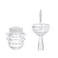 DEAYOU30 Pack Empty Lip Gloss Clear Lipstick Brush Bottles for Makeup 02OZ 6ml