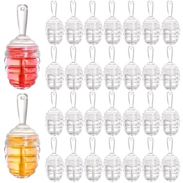 DEAYOU30 Pack Empty Lip Gloss Clear Lipstick Brush Bottles for Makeup 02OZ 6ml