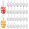 DEAYOU30 Pack Empty Lip Gloss Clear Lipstick Brush Bottles for Makeup 02OZ 6ml