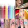 12 Pcs Colorful Eyeliner Waterproof Liquid Eyeliner Neon Makeup Eyeliner Eyeliner Pencil Makeup Gift Kit for Halloween Christmas Thanksgiving 12pcs