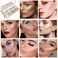 8 Colors Face Highlighter Makeup PaletteShimmer Glitter Multichrome Highlight PowderAll Sparkling Shades Can Be layered or Worn Individually to Enhance and Brighten Your Face Features