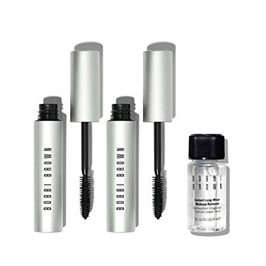 Bobbi BrownSmokey Eye Mascara Duo Set Two Smokey Eye Mascaras and Mini Instant LongWear Makeup Remover 1 Count