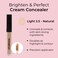 MCoBeautyBrighten  Perfect Cream Concealer 2 Light Natural Brightening Coverage for Flawless Complexion Vegan Cruelty Free Cosmetics
