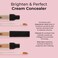 MCoBeautyBrighten  Perfect Cream Concealer 2 Light Natural Brightening Coverage for Flawless Complexion Vegan Cruelty Free Cosmetics