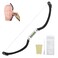 Guapa Eyebrow Marker Ruler Featuring Bubble Leveler Eyebrow Mapping Tool Kit Featuring Bow with String Eyebrow Bow Mapper Tool with Mapping Thread for Shaped Brows Permanent Makeup Tattoo Black
