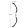 Guapa Eyebrow Marker Ruler Featuring Bubble Leveler Eyebrow Mapping Tool Kit Featuring Bow with String Eyebrow Bow Mapper Tool with Mapping Thread for Shaped Brows Permanent Makeup Tattoo Black