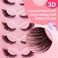 cat eye lashes mink lashes fluffy Flattering Wispy Volume Lightweight and Comfortable for Effortless Application  Perfect Length for Dramatic Looks on Any Occasion5pairs