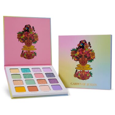 Juvias PlaceGarden of Juvias Eyeshadow Palette  16 Pan Palette Tan Auburn  Rich Dark Chocolate Mattes and Shimmers Highly Pigmented and Buttery Texture