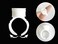 Pigment Rings  100PCS Tattoo Rings Cups Disposable Makeup Rings Tattoo Glue HolderTattoo Ink Ring Adhesive Makeup Glue Rings Palette Plastic Nail Art Eyelash Extension Rings Medium 100pcs