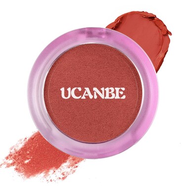 UCANBE Matte CreamToPowder Blush Makeup Palette Highly Pigmented Lightweight Blush for Cheek and Eye Blendable Flawless Velvety Coverage Face Blushes Make up 025 Ounce Carrot