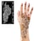 Henna Tattoo Stencils kitReusable Henna Stencils for Hand Forearm Glitter Airbrush DIY Tattooing Template Indian Temporary Tattoo Stickers for Women Girls82 x 47
