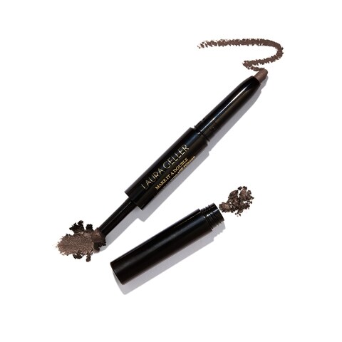 LAURA GELLER NEW YORK Make It A Double DualEnded Eyeshadow  Absinthe  Cream Eyeshadow Stick  Matching Powder Eyeshadow  CreaseProof  SmudgeProof