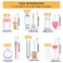 30 Pcs Cute Empty Lip Gloss Tubes 6 Styles Lip Glaze Tubes Novelty Red Wine Glass Lip Oil Bottles Empty LipRefillable Lip Balm Containers for Women Girls DIY5810ML