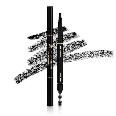 Eyebrow pencil eyebrow Eyebrow Retractable Definer Pencil eyebrow stylist shape and fill eyebrow pencil professional eye makeup 01 Black