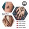 Tattoo Paste Cones 6Pcs Semi Permanent Temporary Tattoos Kit India Body DIY Art Painting for Women Men Kids Summer Trend Freehand Paste with 3 Colors 20 Adhesive Stencil 1 Bottle 4 Nozzles