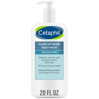 Body Wash by CETAPHIL NEW FlareUp Relief Body Wash with Colloidal Oatmeal to Help Soothe and Condition UltraDry Stressed Sensitive Skin 20 oz