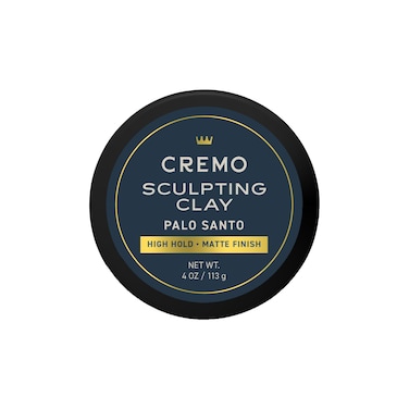 Cremo Premium Barber Grade Hair Styling Palo Santo Reserve Collection Sculpting Clay High Hold Matte Finsh 4 Oz