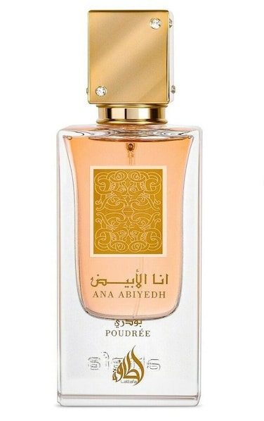 LattafaPerfumes Ana Abiyedh Poudree for Women Eau de Parfum Spray 20 Ounce  60 ml