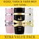 Lattafafor Unisex 3 Piece Eau de Parfum Gift Set Yara for Women  Yara Moi for Women  Asad for Men 34 Ounce100 ml each