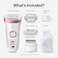 Braun Epilator Silkpil 9 9720 Hair Removal Device Epilator for Women WetDry Waterproof 3in1 Epilate Shave or Trim SalonLike Smooth Skin Womens Shaver  Trimmer Cordless Rechargeable