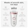 Braun Epilator Silkpil 9 9720 Hair Removal Device Epilator for Women WetDry Waterproof 3in1 Epilate Shave or Trim SalonLike Smooth Skin Womens Shaver  Trimmer Cordless Rechargeable