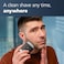 Philips Norelco Compact Portable Mens Travel Electric Wet  Dry Facial Shaver Rechargeable for OnTheGo 2 Month Battery Life on 1 Charge Waterproof with Travel Case  Protective Cap PQ88881