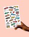 xo Fetti Race Car Party Supplies Temporary Tattoos  46 Foil Styles  Racecar Birthday Pit Crew Checkered Flags Vroom Wheels