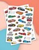 xo Fetti Race Car Party Supplies Temporary Tattoos  46 Foil Styles  Racecar Birthday Pit Crew Checkered Flags Vroom Wheels