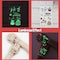 Partywind 10 Sheets Luminous Merry Christmas Temporary Tattoos for Kids Christmas Party Decorations Supplies Favors